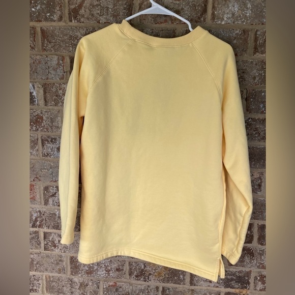 Quacker Factory Yellow Sweatshirt Make a Splash Size Medium Like New - Picture 5 of 9
